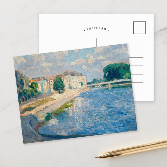 La Marne à Lagny | Henri Lebasque Vykort (Skapare uppladdad)