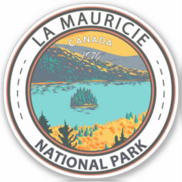 La Mauricie National Park Travel Art Vintage Klistermärken