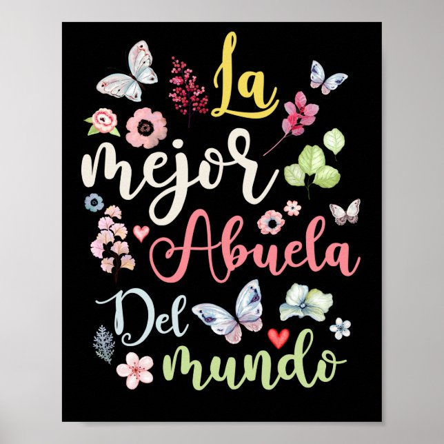 La Mejor Abuela del Mundo Hispanic Grandma Poster (Framsidan)