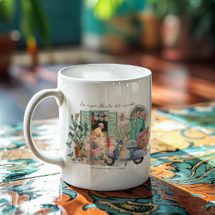 La Mejor Abuela del Mundo Personlig Kaffemugg