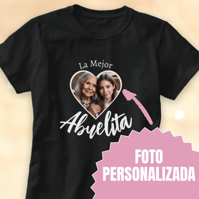 La Mejor Abuelita Foto Personalizada T Shirt (La Mejor Abuelita Foto Personalizada T-Shirt)