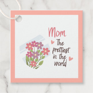 La mejor etiqueta de regalo de mamá - Día de la mo Gåvor Etiketter