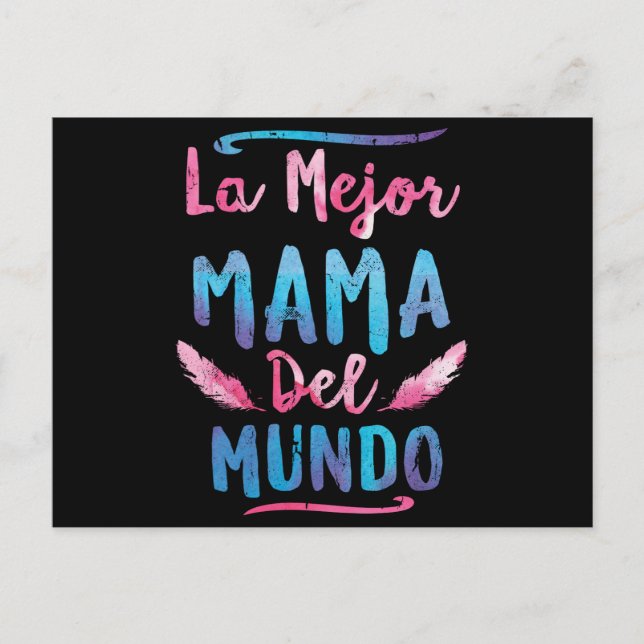 La Mejor Mama Del Mundo Mamma Mors Dag Vykort (Framsida)