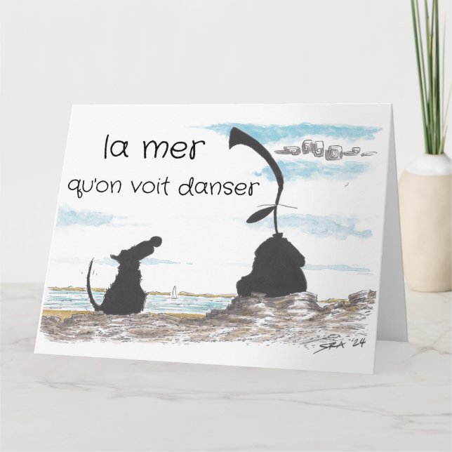 La Mer Hälsning-kort Kort (Framsida)