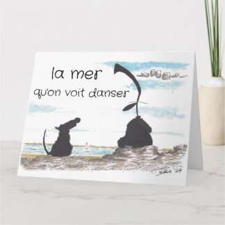 La Mer Hälsning-kort Kort