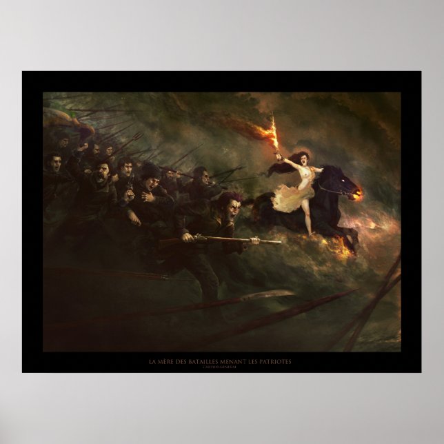 La mère des batailles menant les patriotes poster (Framsidan)