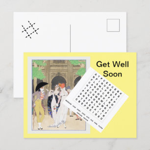 La Merveilleuse au Palais Royal (1921) av Barbier Vykort