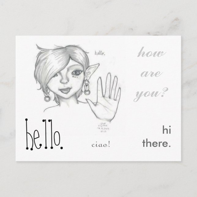 La Mia Amica. Vykort (Framsida)