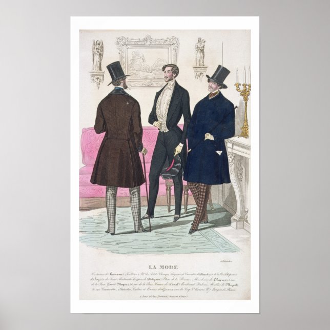 La Mode: Annons for 1800-talet Manar Fash Poster (Framsidan)