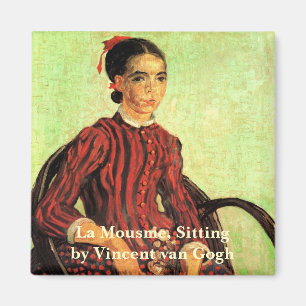 La Mousme, Sitta av Vincent van Gogh Magnet