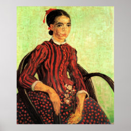 La Mousme, Sitta av Vincent van Gogh Poster