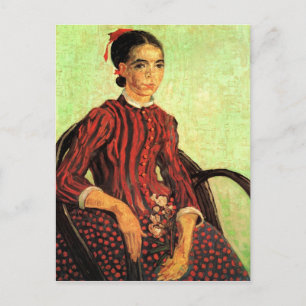 La Mousme, Sitta av Vincent van Gogh Vykort