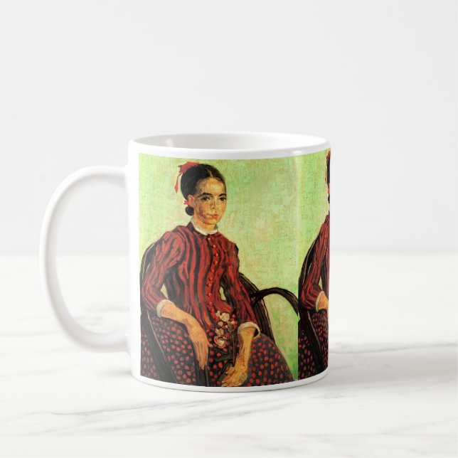 La Mousme, Sittande av Vincent van Gogh Kaffemugg (Vänster)