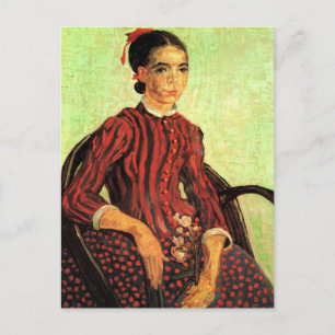 La Mousme, sittande av Vincent van Gogh Vykort