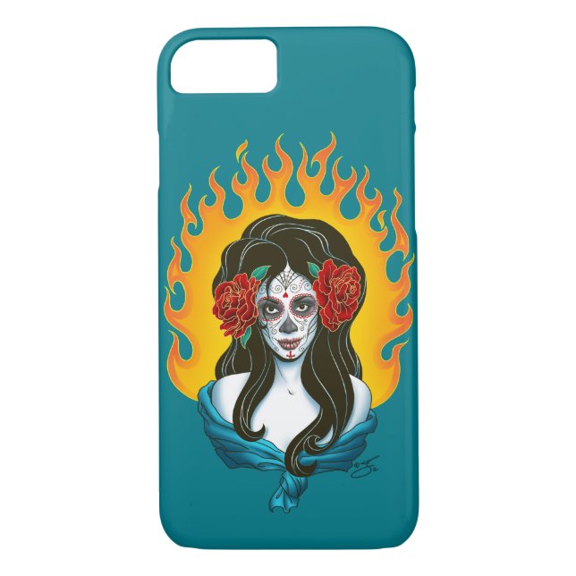 La Muerta Madonna Case-Mate iPhone Skal (Baksida)