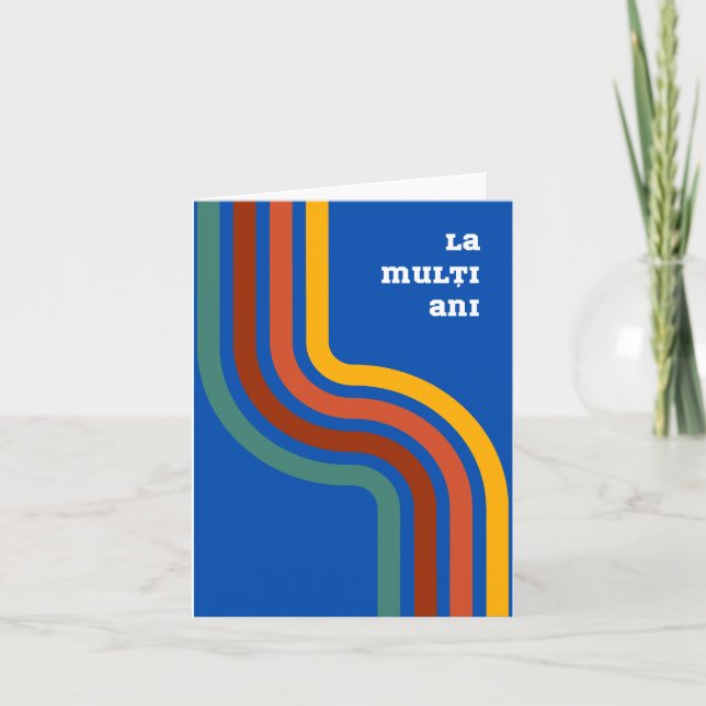 La mulţi ani, Rumäniens födelsedag Kort (Framsida)