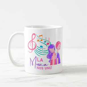 La musica nos une kaffemugg