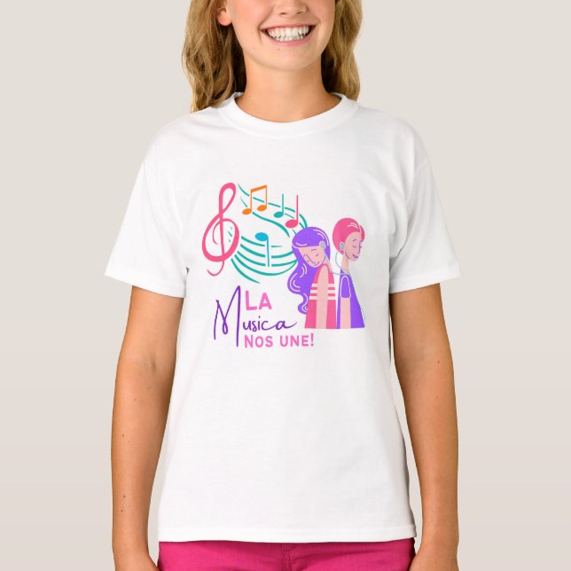 La Musica nos une T Shirt (Framsida)