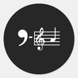 La Musik noter Kamala Harris Supporter Music Teach Runt Klistermärke