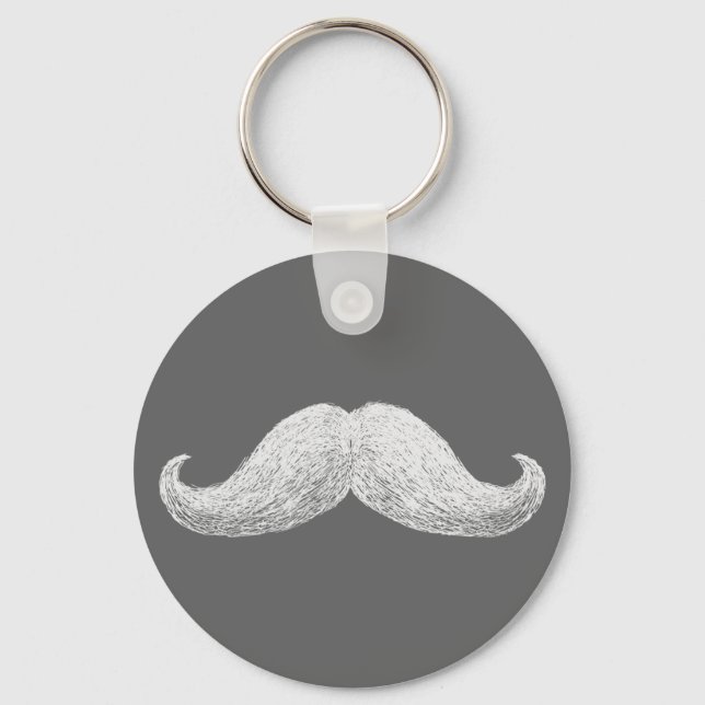 La Mustache (Mörk) Nyckelring (Framsida)