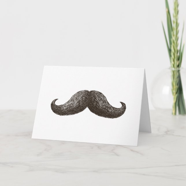 La Mustache (Vågrät) Kort (Framsida)