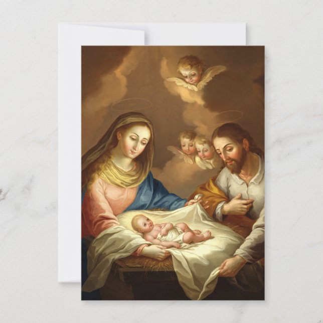 "La Natividad"-inbjudningar till anpassningsbarna Inbjudningar (Framsida)