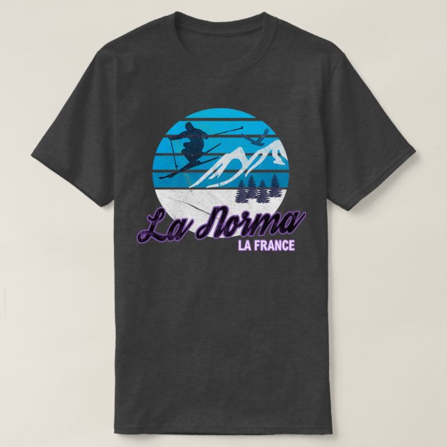 La Norma Maurienne Valley Frankrike Fransk Alperna T Shirt (Design framsida)
