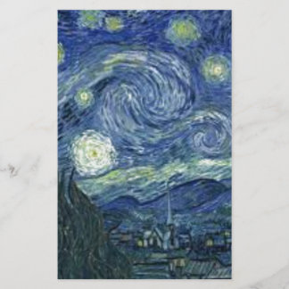 La Nuit Etoilée de Van Gogh (The Starry Night) Brevpapper