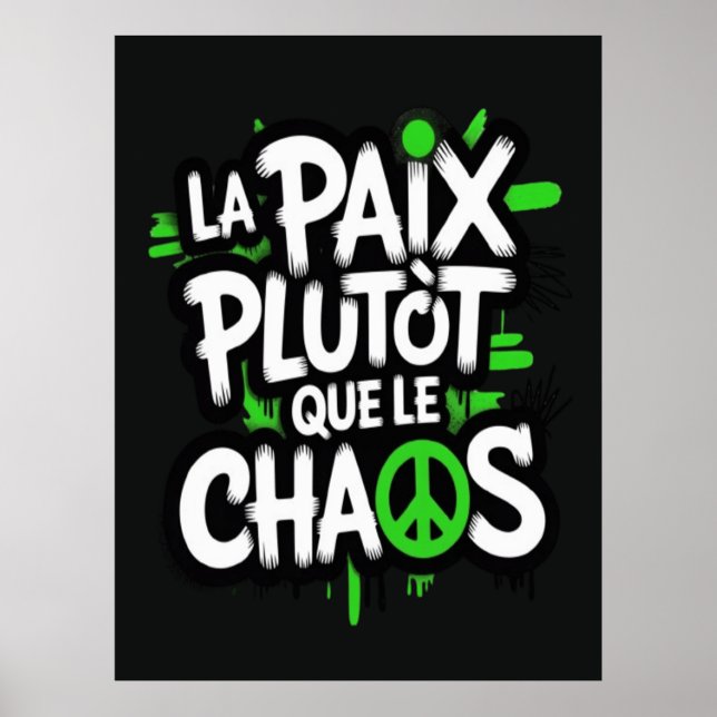 La paix est un choix poster (Framsidan)