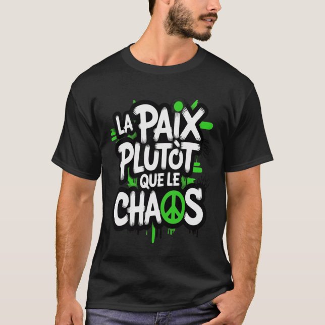 La paix est un choix t shirt (Framsida)