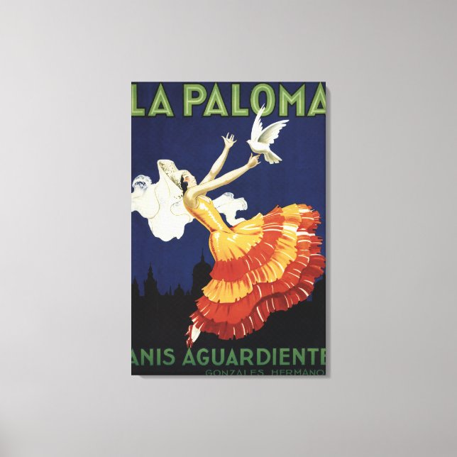 La Paloma - Anis Agardiente Promotional Canvastryck (Framsida)