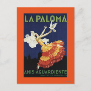 La Paloma - Anis Agardiente Promotional Vykort