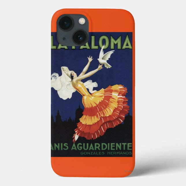 La Paloma - Anis befordrings- Aguardiente (Baksida)