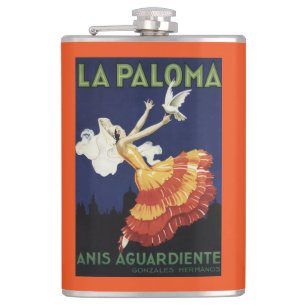 La Paloma - Anis befordrings- Aguardiente Fickplunta