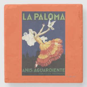 La Paloma - Anis befordrings- Aguardiente Stenunderlägg