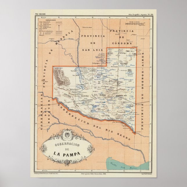 La Pampa, Argentina Poster (Framsidan)
