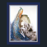 "La Paon" Louis Icart Art Deco Skriv ut Poster<br><div class="desc">Colorful,  Art Deco,  print La Paon (The Peacock) by Louis Icart ca. 1925,  11x14 som visas här. Finns i andra storlekar.</div>
