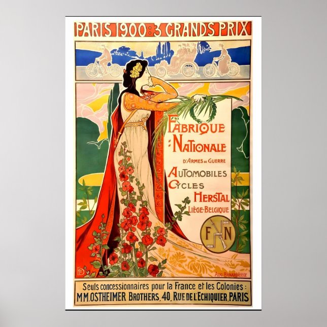 La Paris Exhibition 1900 Grand Prix POSTER TRYCK (Framsidan)