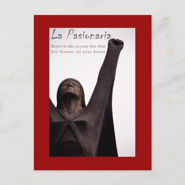 La Pasionaria Postcard Vykort (Framsida)