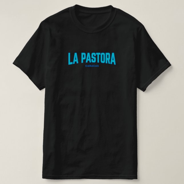 LA PASTORA - CARACAS. Azul. T Shirt (Design framsida)