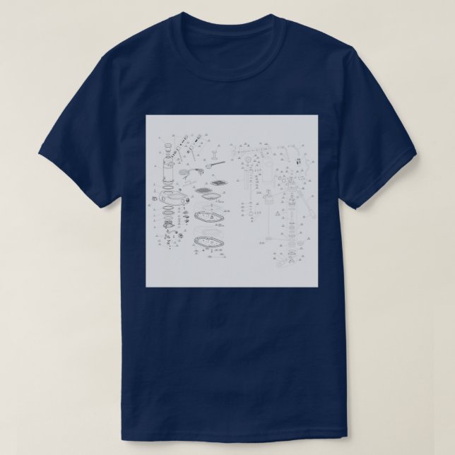 La Pavoni Professionell Patent Teckning 2 T Shirt (Design framsida)