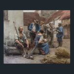 La Paye des Moissonneurs – Lhermitte, 1882 Poster<br><div class="desc">Léon Augustin Lhermitte’s powerful rural scene captures harvest workers receiving their wages in a moment of quiet realism and natural observation. This high-resolution print highlights the atmosphere, light, and detail of 19th-century French countryside life.
Perfect for art lovers, gallery walls, and timeless interior decor.</div>