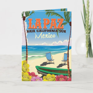 La Paz Baja California Sur Mexico-reseaffisch Helgkort