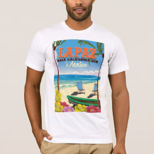 La Paz Baja California Sur Mexico-reseaffisch T-shirt