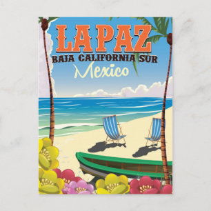 La Paz Baja California Sur Mexico-reseaffisch Vykort