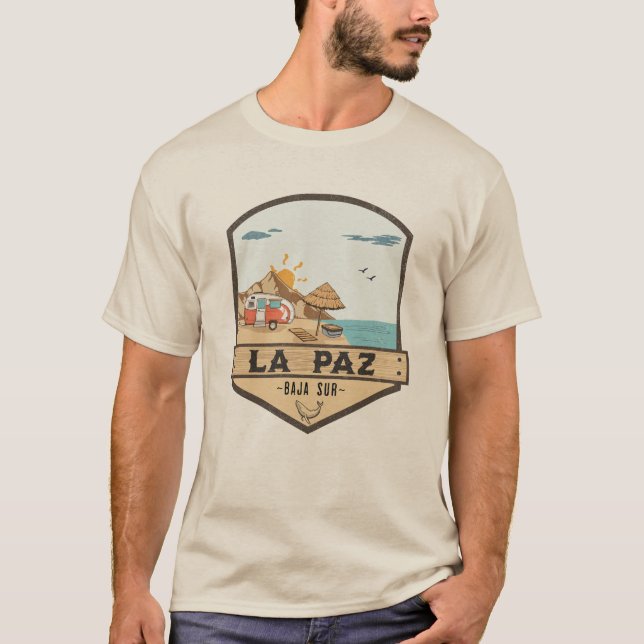 La Paz Baja California Sur Mexiko T Shirt (Framsida)