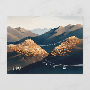 La Paz Bolivia Resa Vykort
