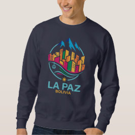 La Paz Bolivia South America Lång Ärmad Tröja