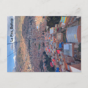 La Paz, Bolivia-vykort Vykort