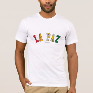 La Paz i färger för Bolivia medborgareflagga Tee